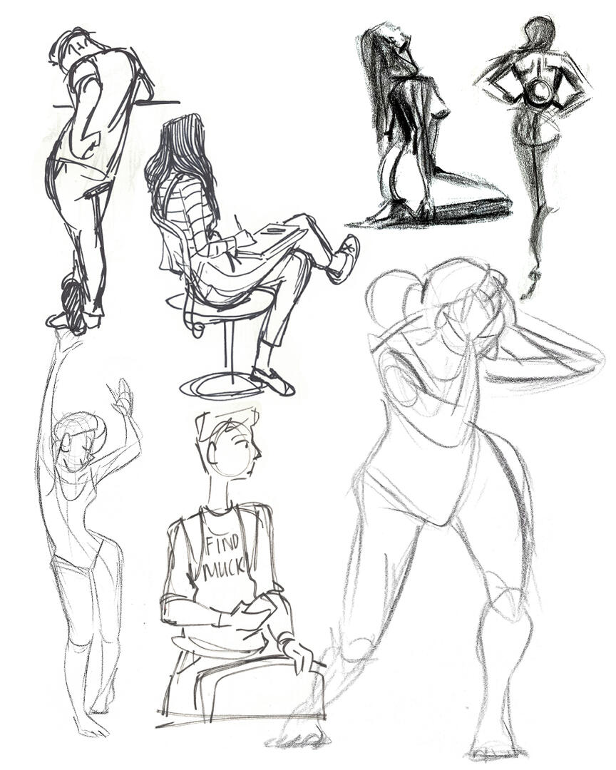 Various Cafe/Gesture Studies Various Cafe/Gesture Studies